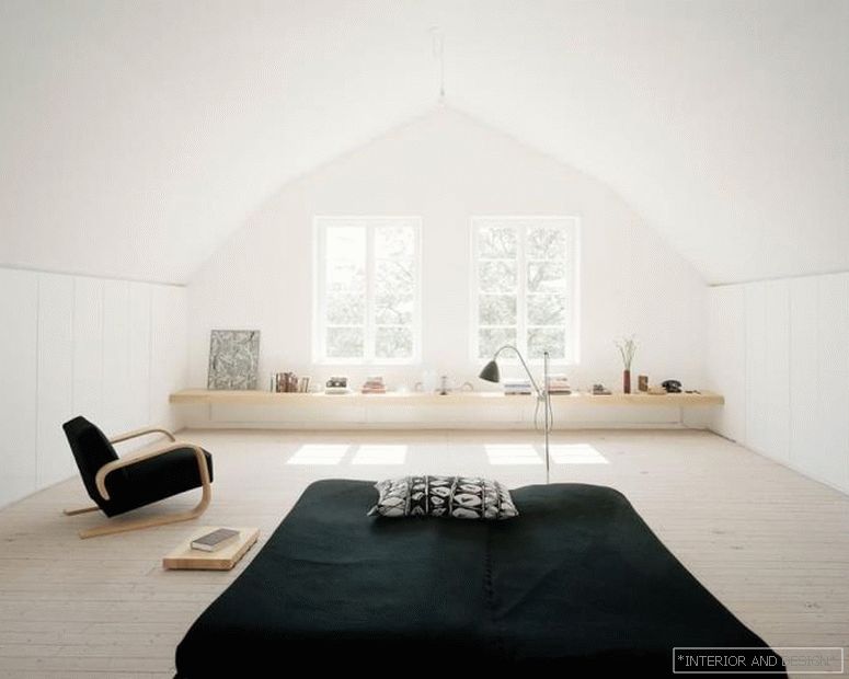 El minimalismo zen en el interior de un dormitorio 4.