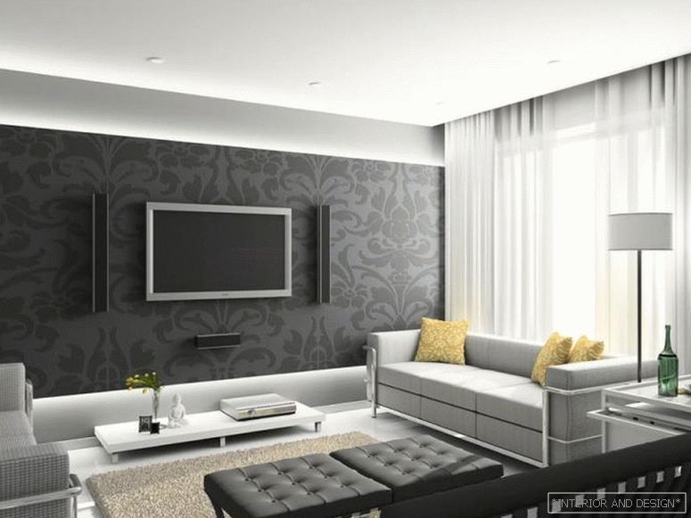 Cortinas para sala de estar en estilo moderno 6