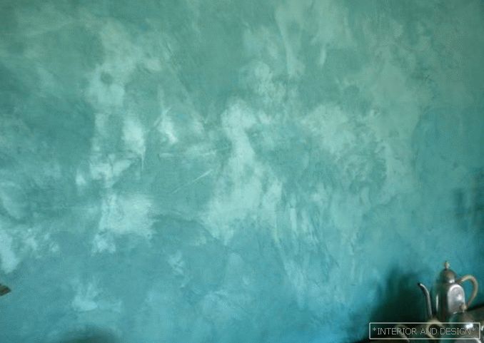 Papel pintado líquido en la sala de estar y en el dormitorio. 4